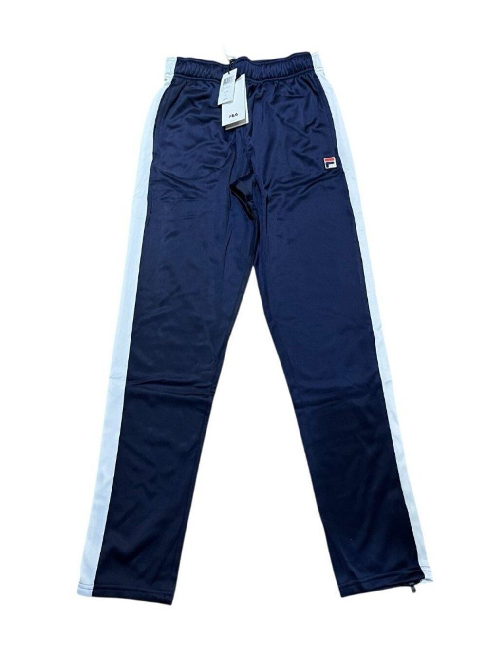 Fila Boys Youth Large Navy Blue Track Pants Elastic Waist Drawstring NWT $40